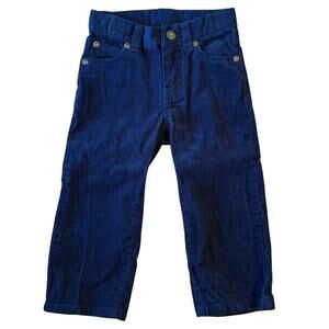 Janie and Jack The Corduroy Pant Adjustable Pockets Connor Navy Baby Size 18-24M